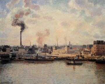 El muelle de Saint Sever Rouen 1896 Camille Pissarro Pinturas al óleo